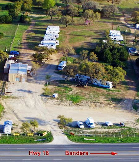 aerial view of Hill Country RV Supply