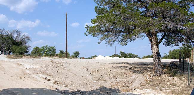 August 19, 2013 - clearing for store and shop started.